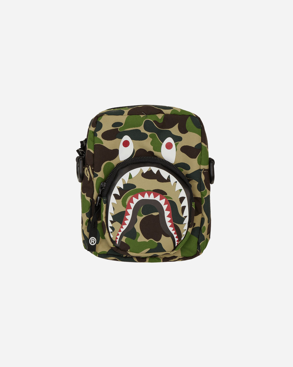 A Bathing Ape ABC Camo Shark Mini Bag Green   Slam Jam® Official Store