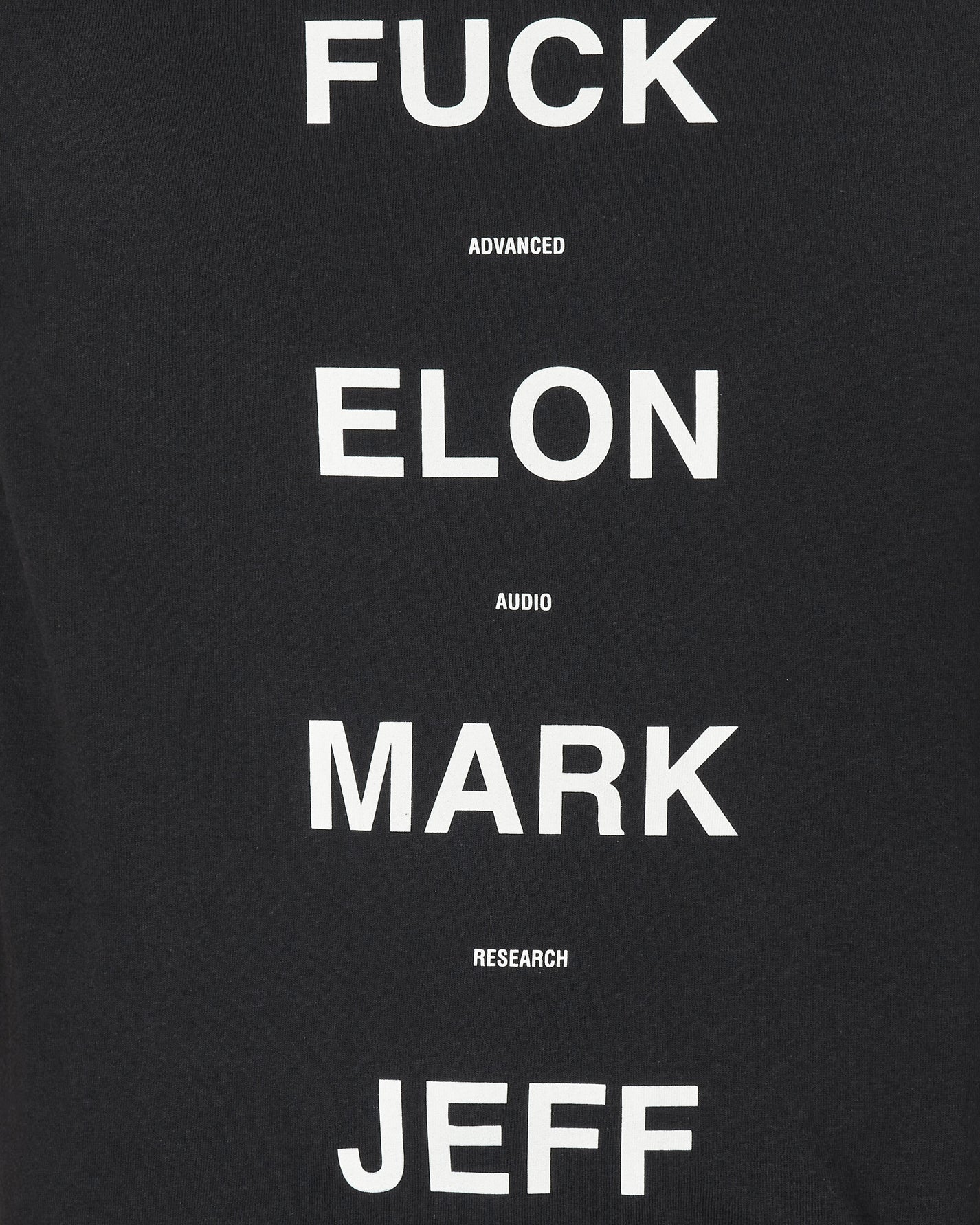 AAR Fuck Elon Tee Black T-Shirts Shortsleeve AARSJELON 001