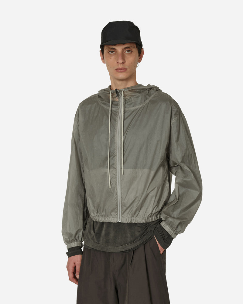 Hood Shirring Jacket Light Grey