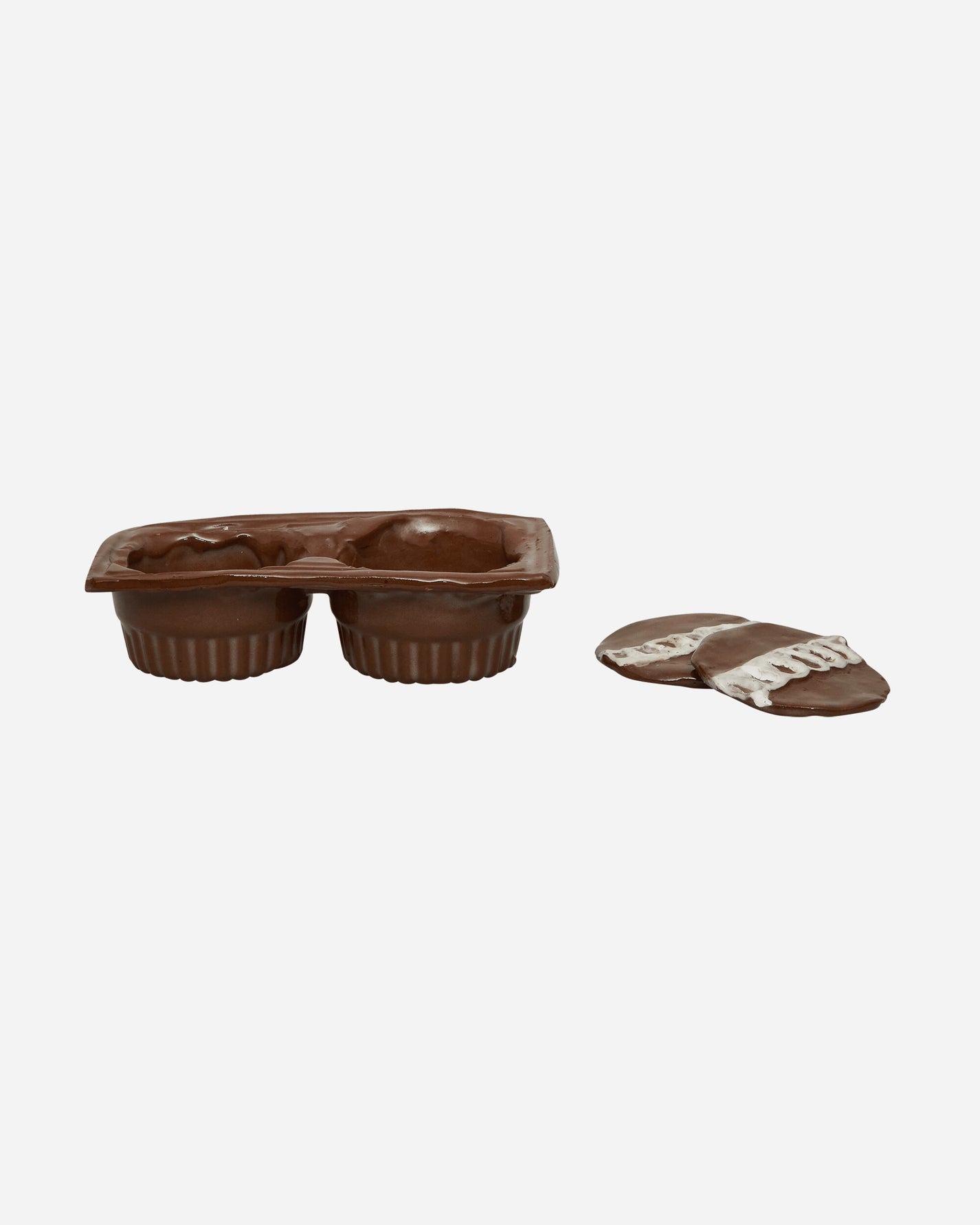 Big Bell Ceramics Cup Cake Ashtray Brown High Times Bongs and Pipes BBCUPCAKETRAY 001