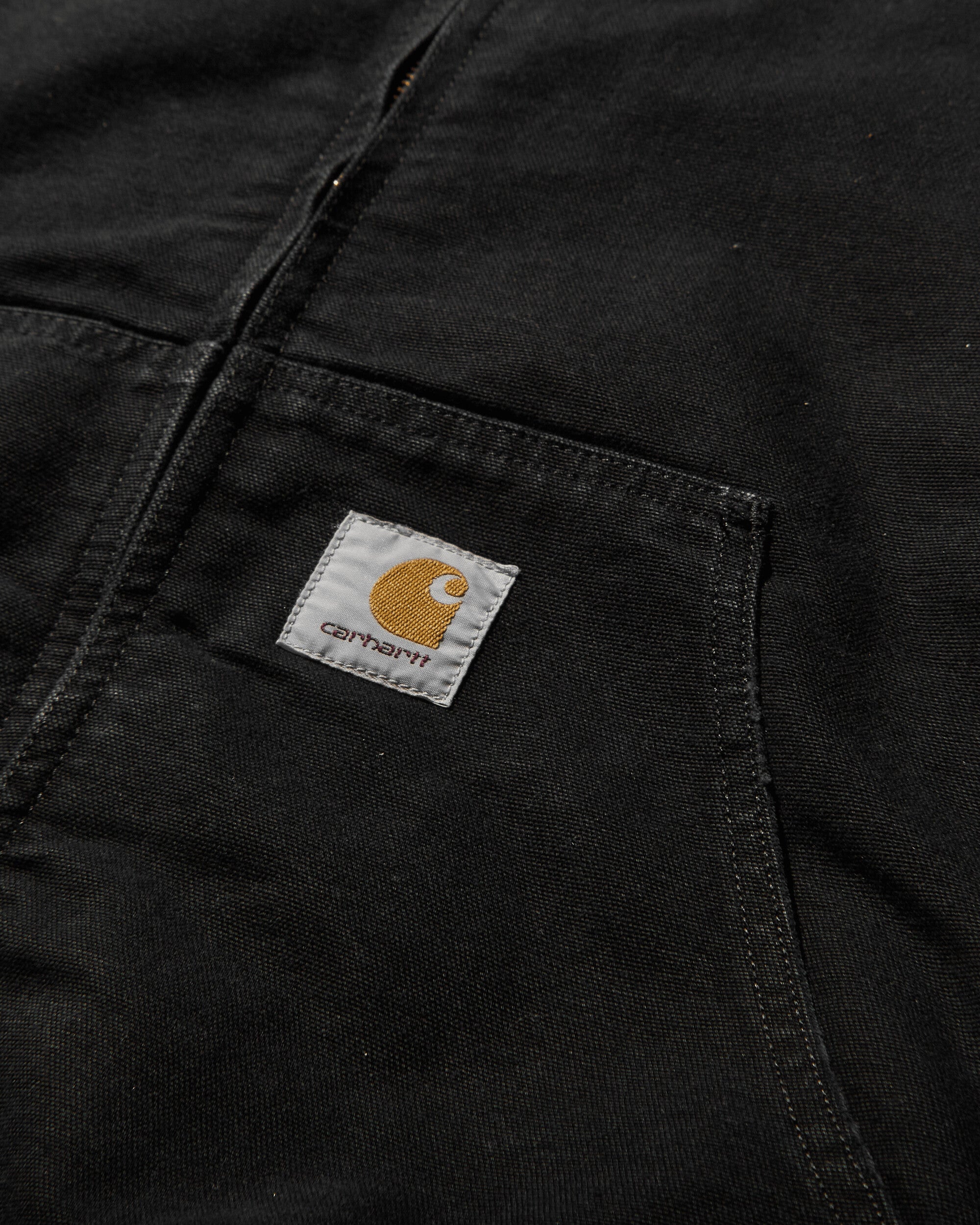 Carhartt WIP Og Active Jacket Black Aged Canvas Coats and Jackets Jackets I027360 893K