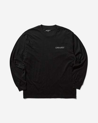 Carhartt WIP LS Detroit Standard T-Shirt Black/White T-Shirts Longsleeve I033958 0D2XX