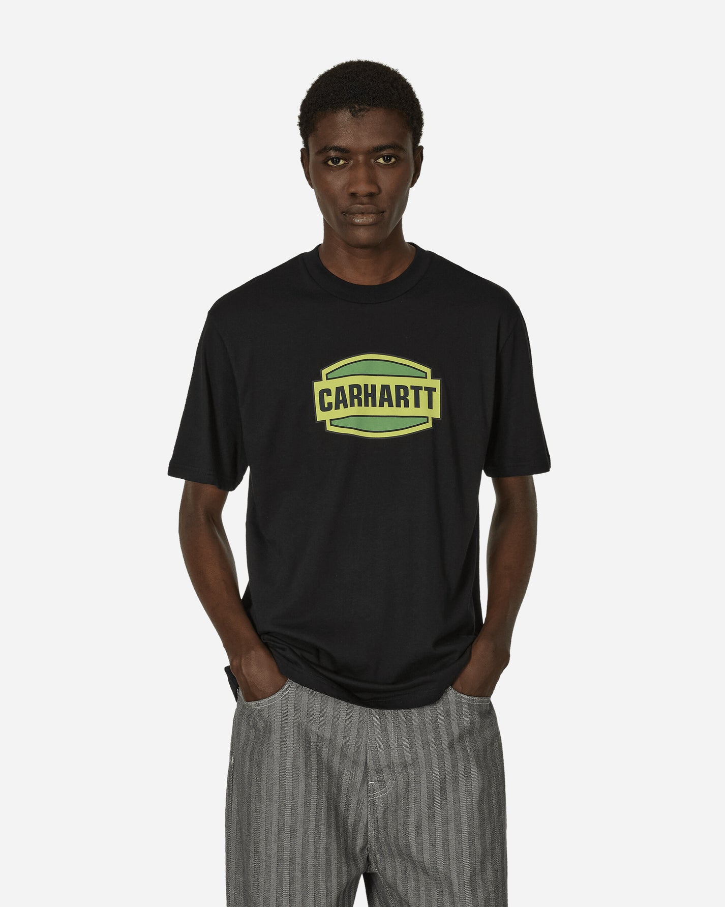 Carhartt WIP S/S Press Script T-Shirt Black T-Shirts Shortsleeve I033637 89XX