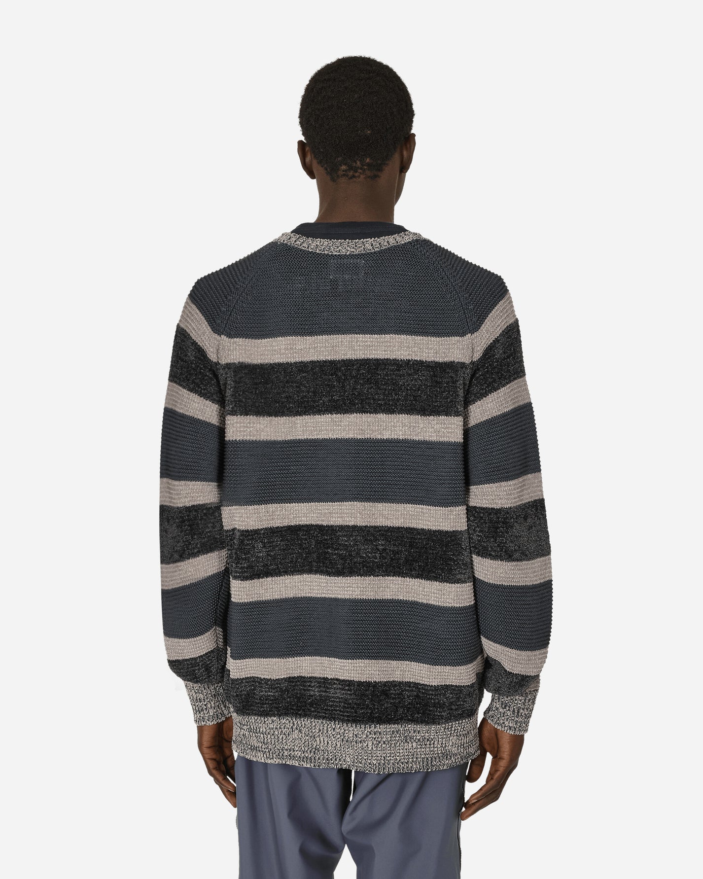 Cav Empt 3 Colour Stripe Knit Grey Knitwears Sweaters CES25KN02 GRY