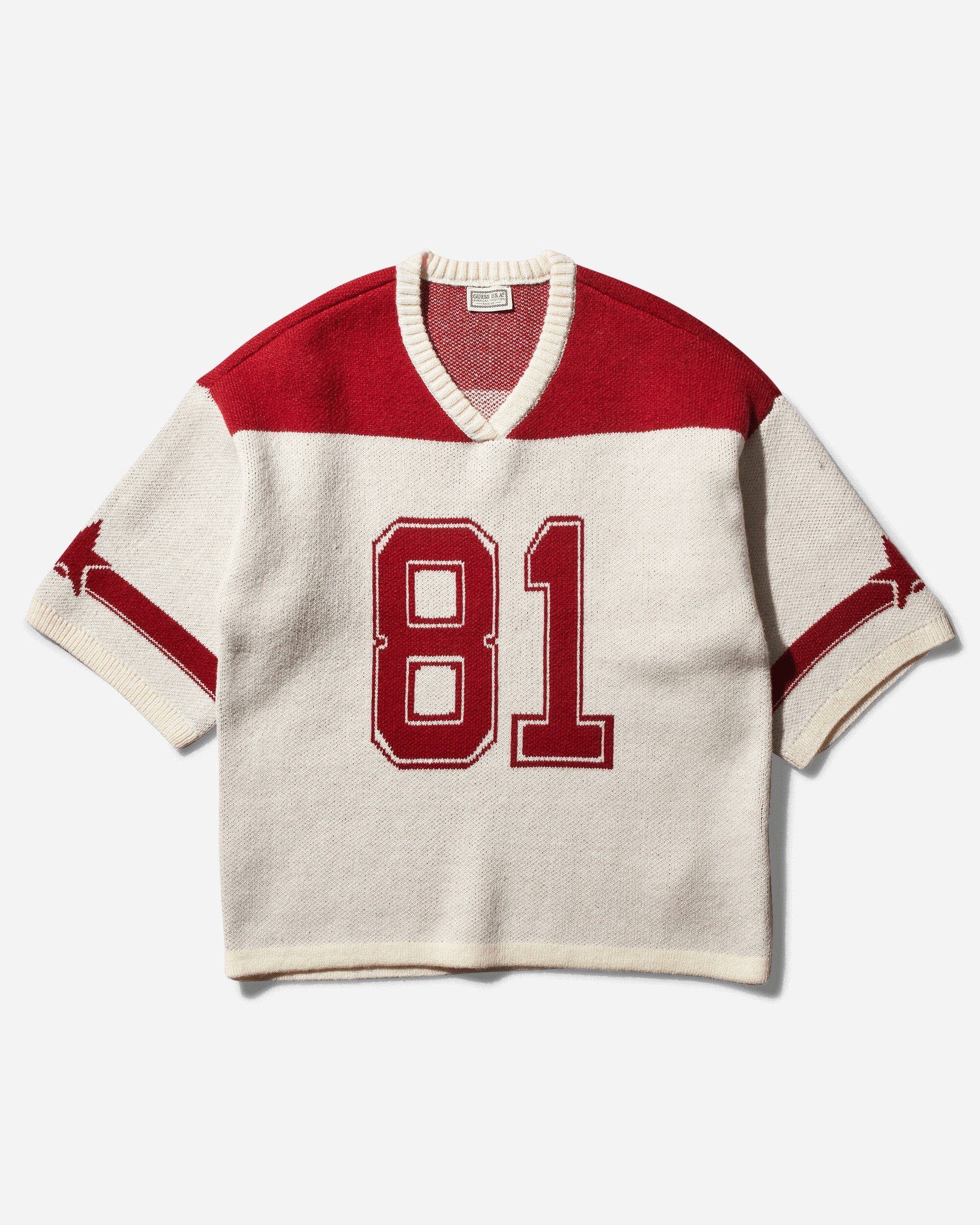 Guess USA Gusa Football Jersey Sweater Petite Syrah Multi Knitwears Sweaters W4BR02Z3GQ0 F5F7