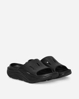 Hoka One One U Ora Recovery Slide 3 Black/ Black Sandals and Slides Slides HK.1135061-BBLC