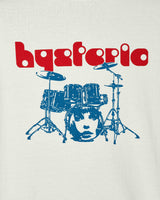 Hysteric Glamour Drum Kit Dirty White T-Shirts Shortsleeve 02241CT35 A