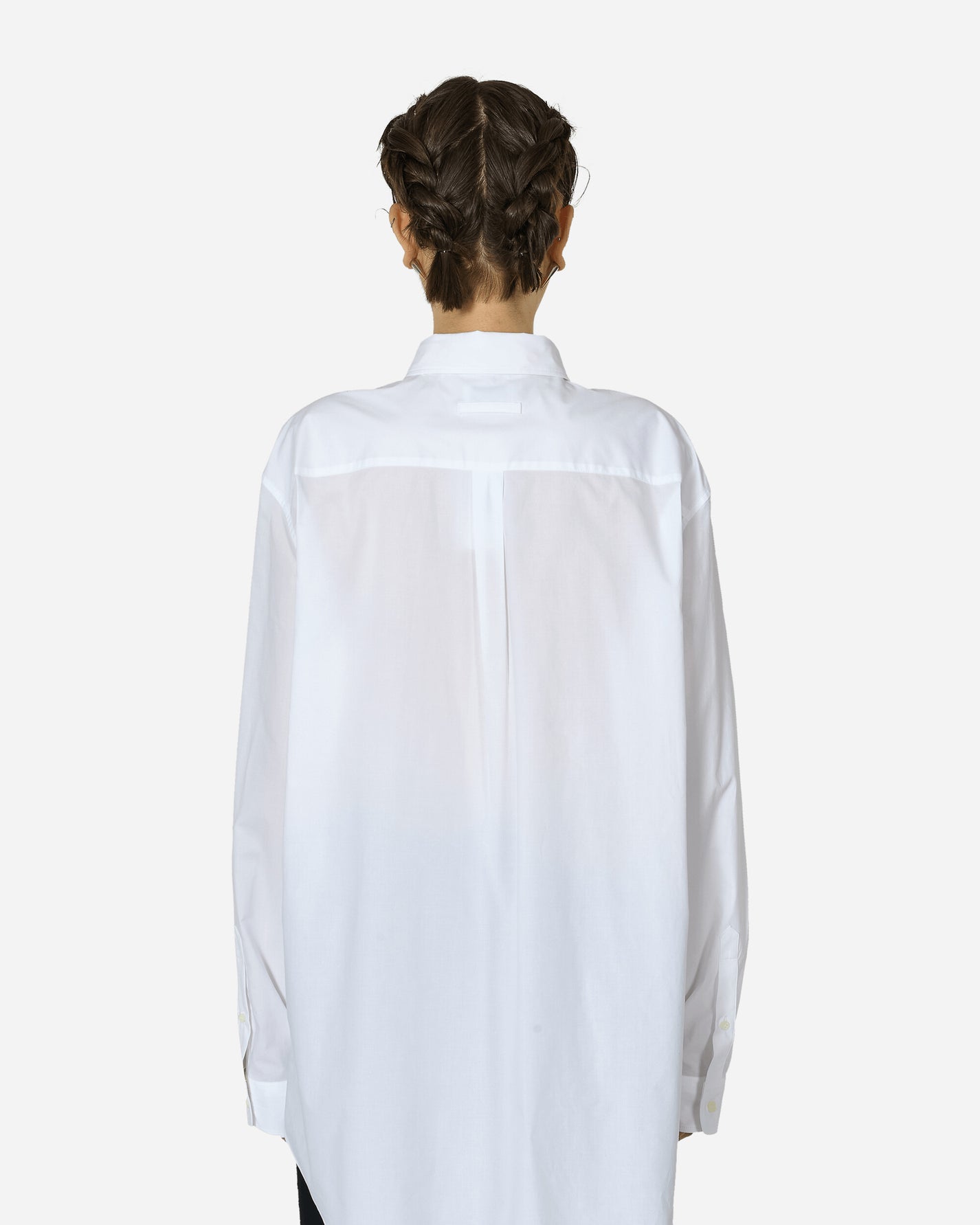 Jean Paul Gaultier Wmns Cotton Popline Shirt White Shirts Blouses CH057I-C051 0100