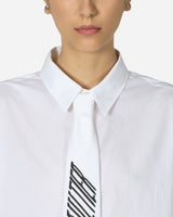 Jean Paul Gaultier Wmns Cotton Popline Shirt White Shirts Blouses CH057I-C051 0100