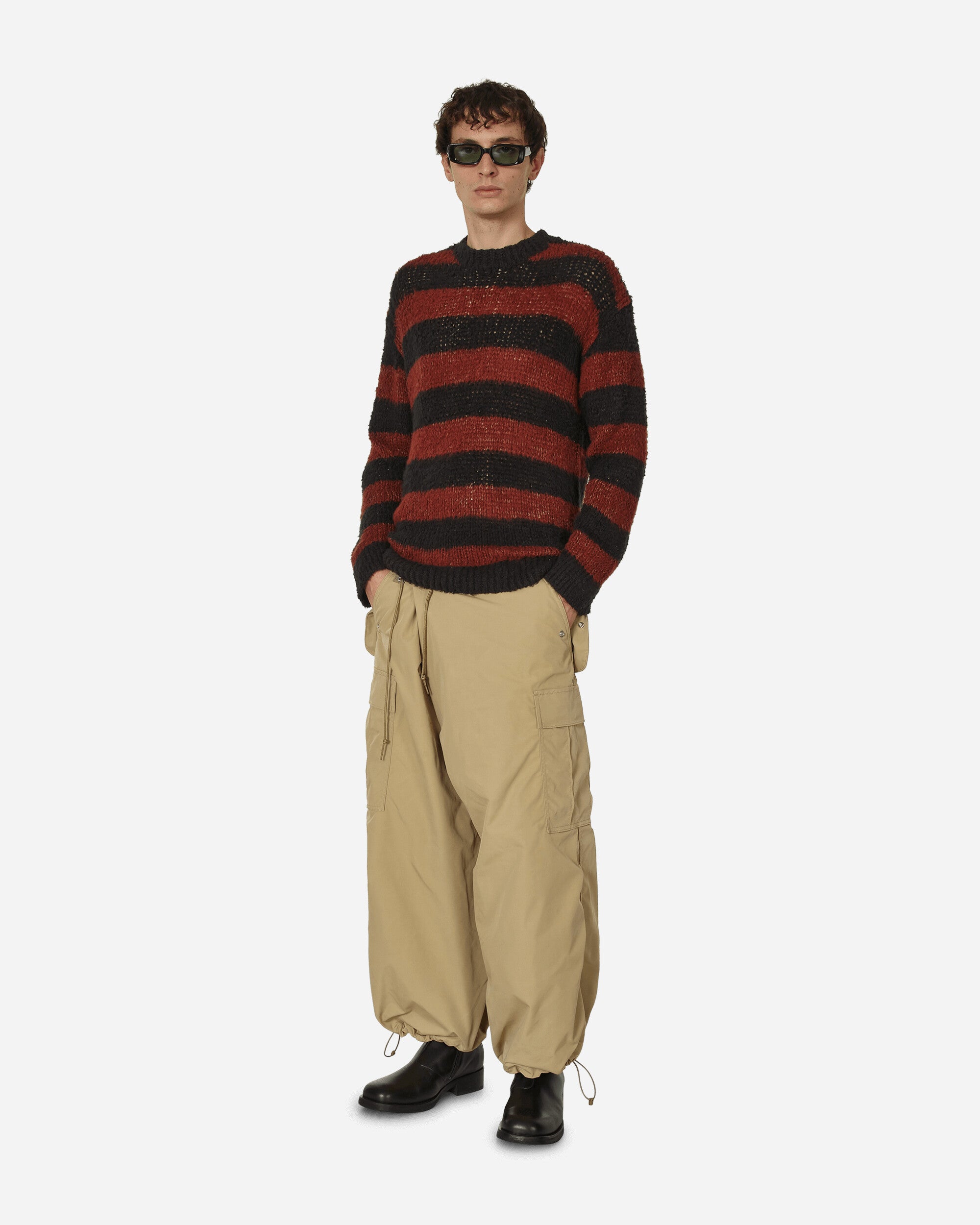 Striped Sweater Black / Brown