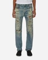 KENZO Paris Kenzo X Levi'S 501 1933 Distressed Jeans Rinse Blue Denim Pants Denim FD65DP412LE2 DY