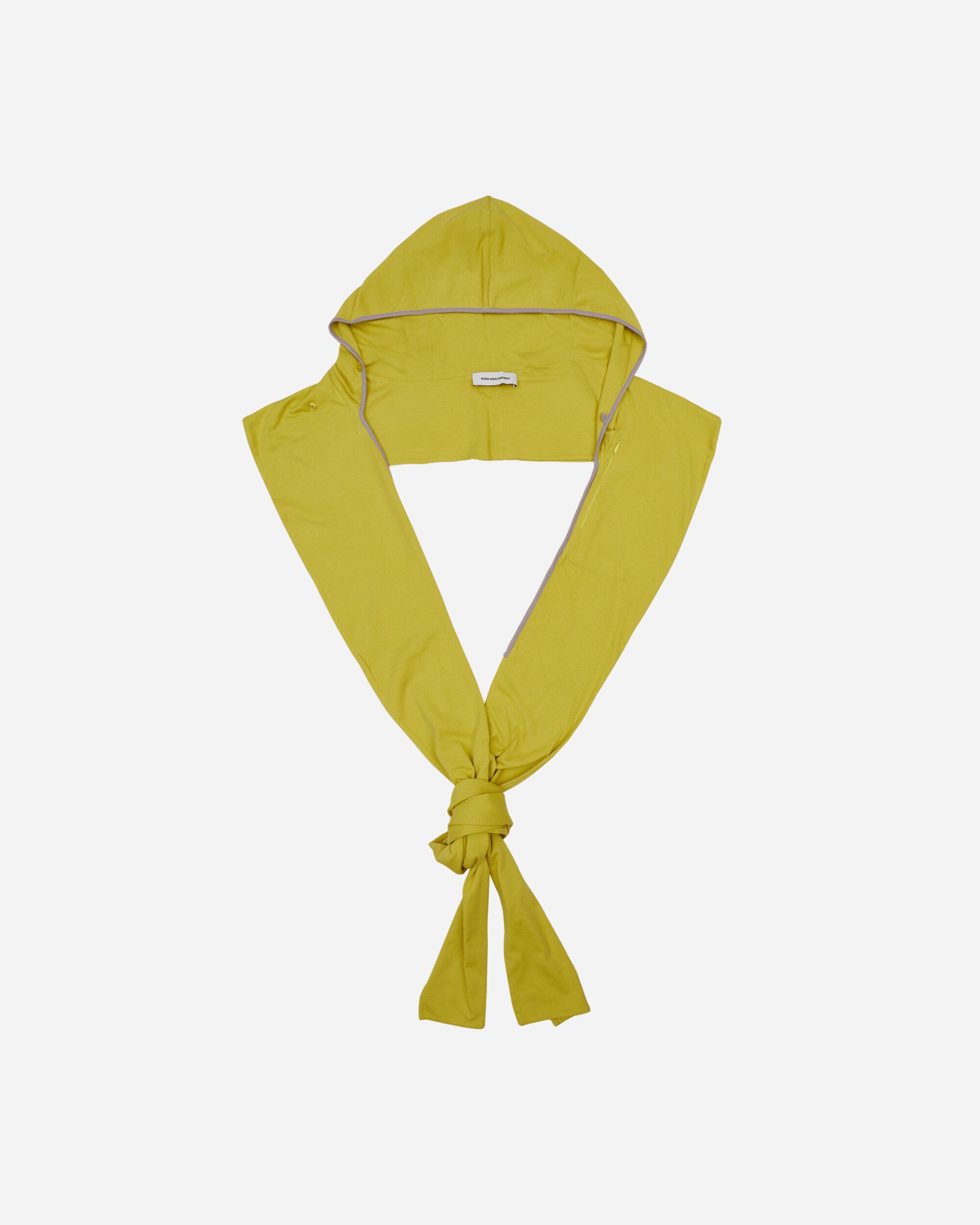 Kiko Kostadinov Ohne Hood Scarf Lime Gloves and Scarves Scarves and Warmneck KKAW24T08 093