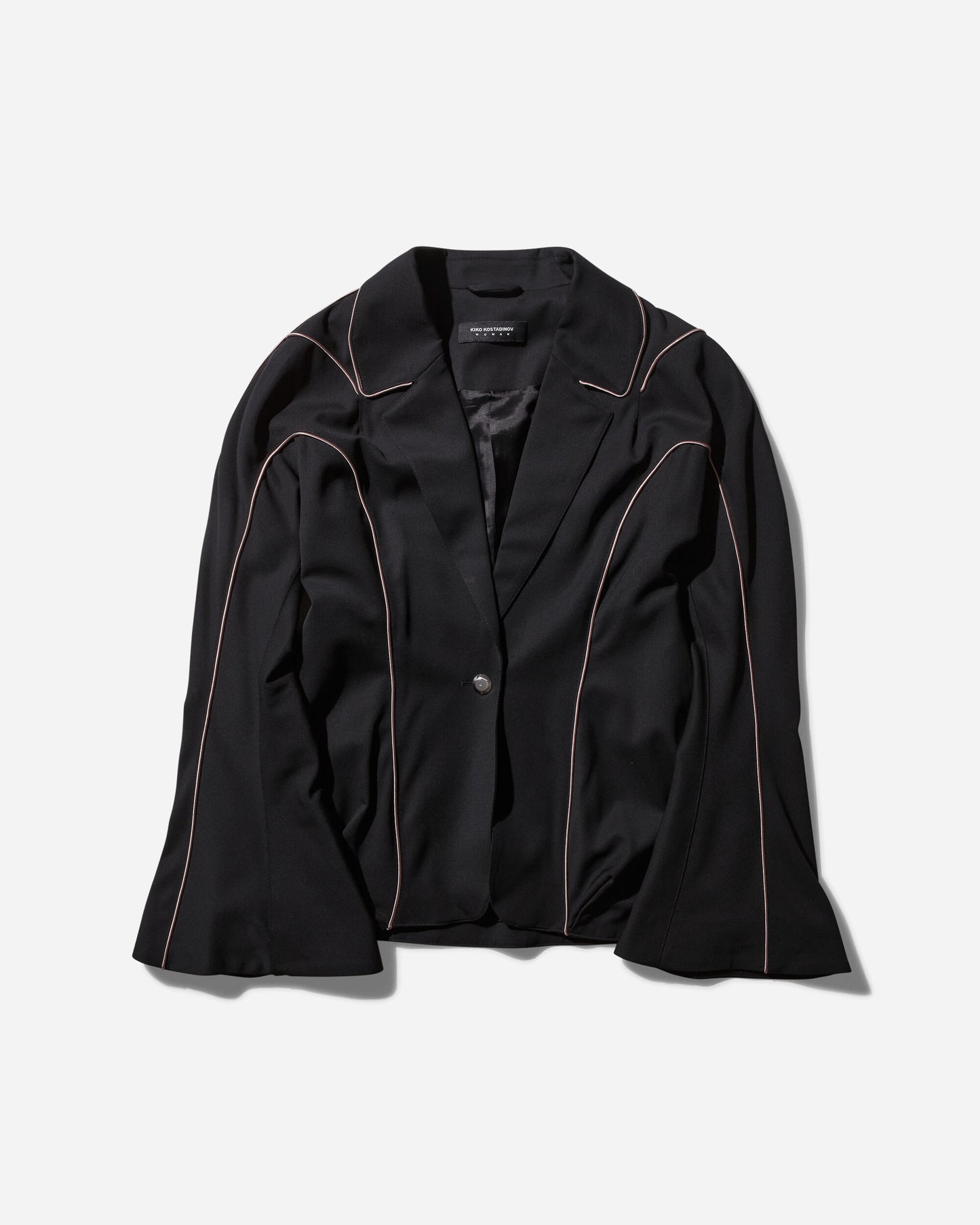 Kiko Kostadinov Wmns Hawkbill Tailored Jacket Crow Black Coats and Jackets Blazers KKWAW24J03 21