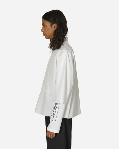 MM6 Maison Margiela Long-Sleeved Shirt White Shirts Longsleeve Shirt SH0DT0007 961