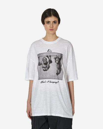 Martine Rose Wmns Oversized Ss T-Shirt White/Hanging T-Shirts Shortsleeve MRSS24-621B WHIHAN