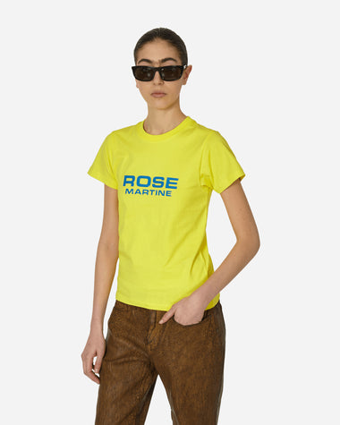 Martine Rose Wmns Shrunken T-Shirt Acid Yellow/Rose T-Shirts Shortsleeve MRSS24-629 ACYRO