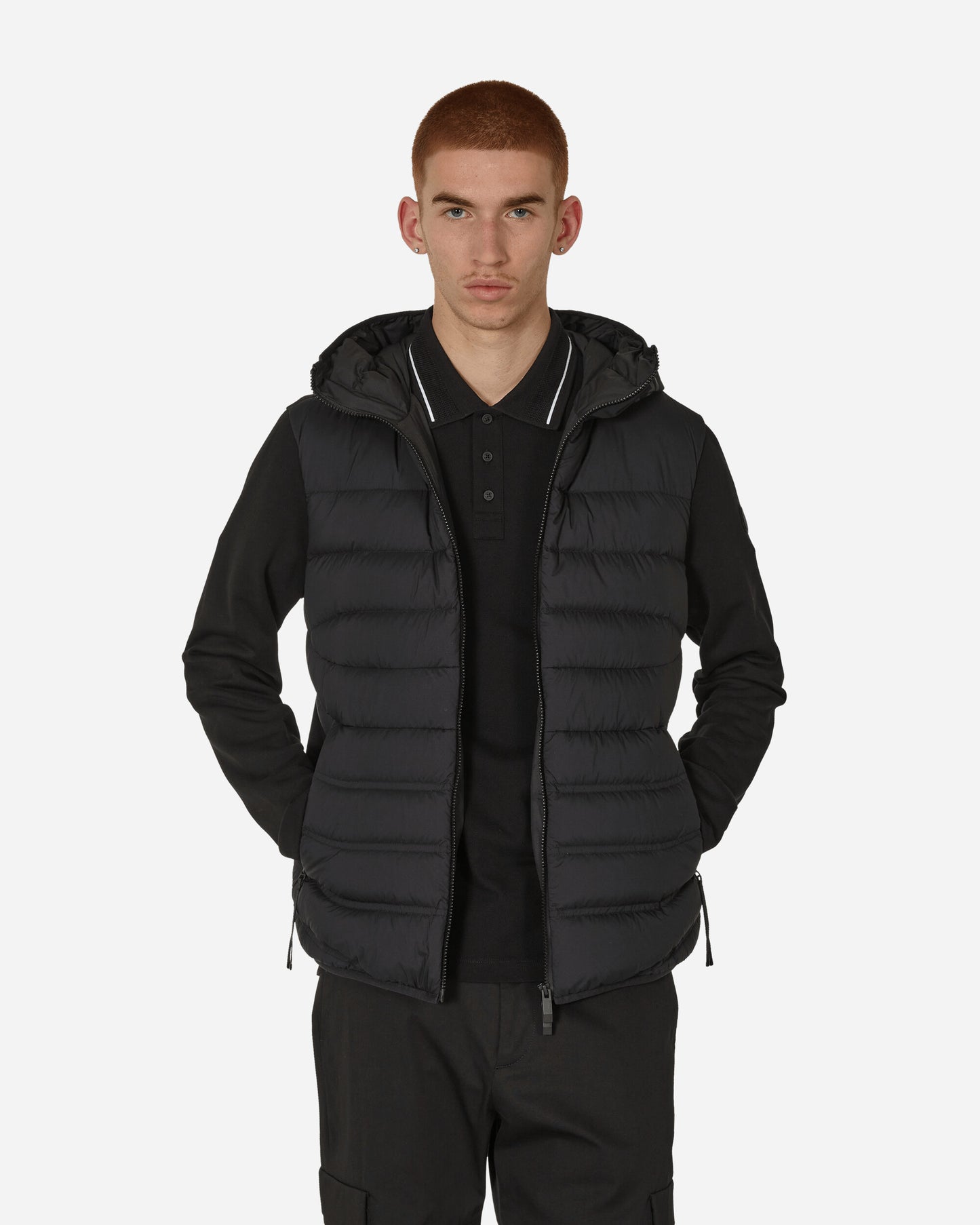 Moncler Zip Up Cardigan Jacket Black Coats and Jackets Down Jackets 8G00002809KZ 999