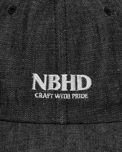 Neighborhood Denim Dad Cap Black Hats Caps 241YGNH-HT05 BK