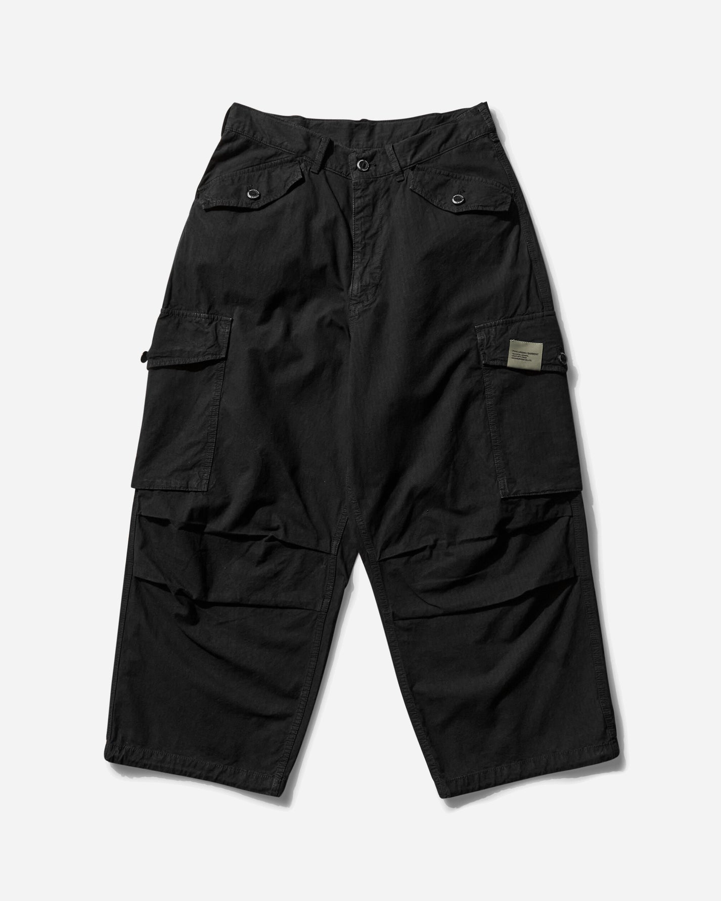 Neighborhood Wide Cargo Pants Black Pants Casual 242SPNH-PTM01 BK