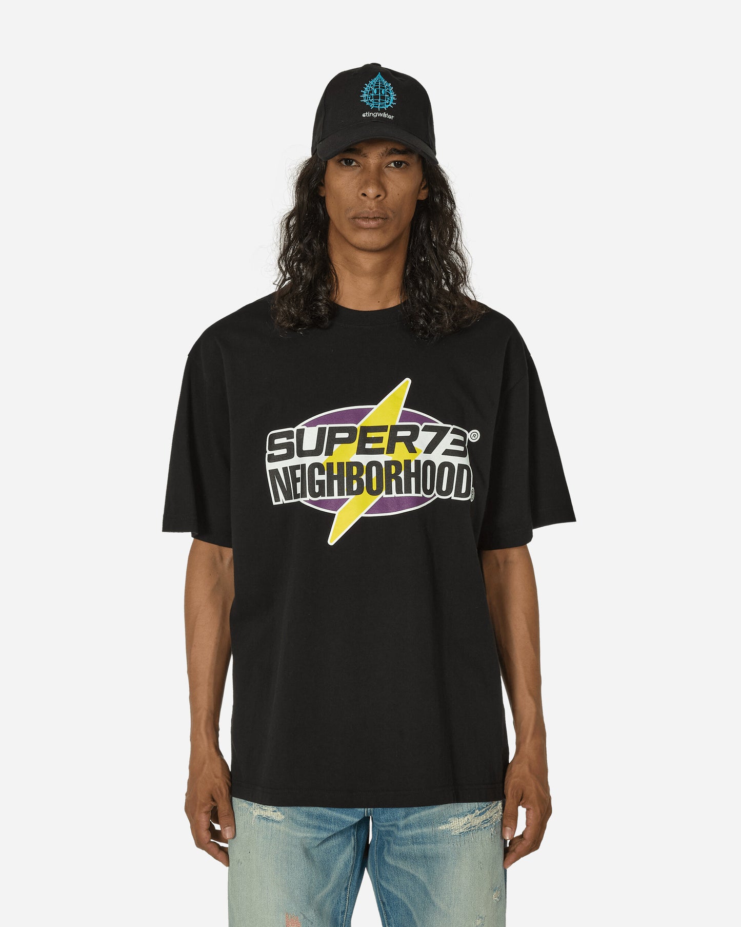 Neighborhood Nh X Super73 . Tee Ss Black T-Shirts Shortsleeve 241PCYSN-ST01 BK