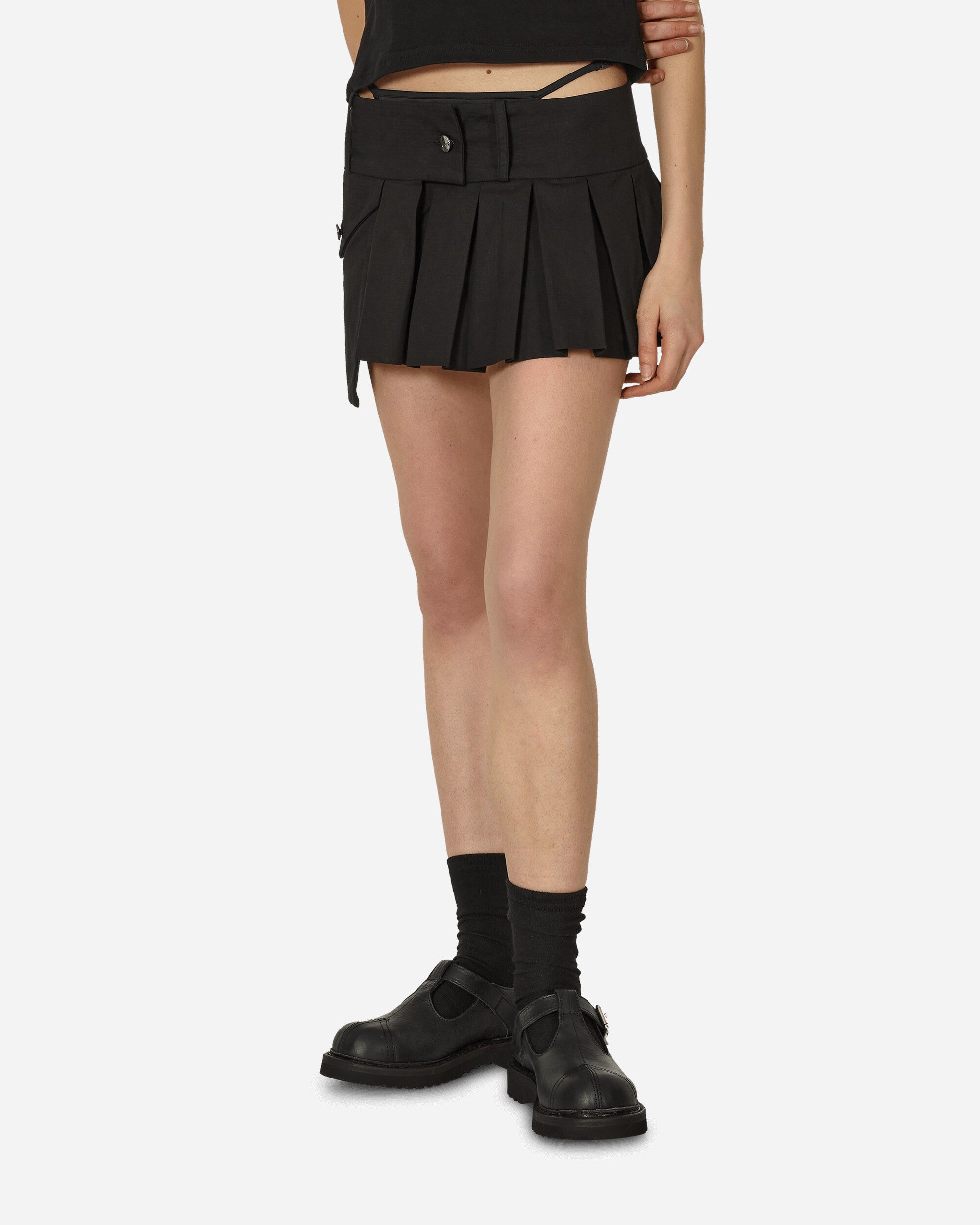 Nii Hai Wmns Overpacker Skirt In Black Black Skirts Mini SKRT-OVRPK BLK