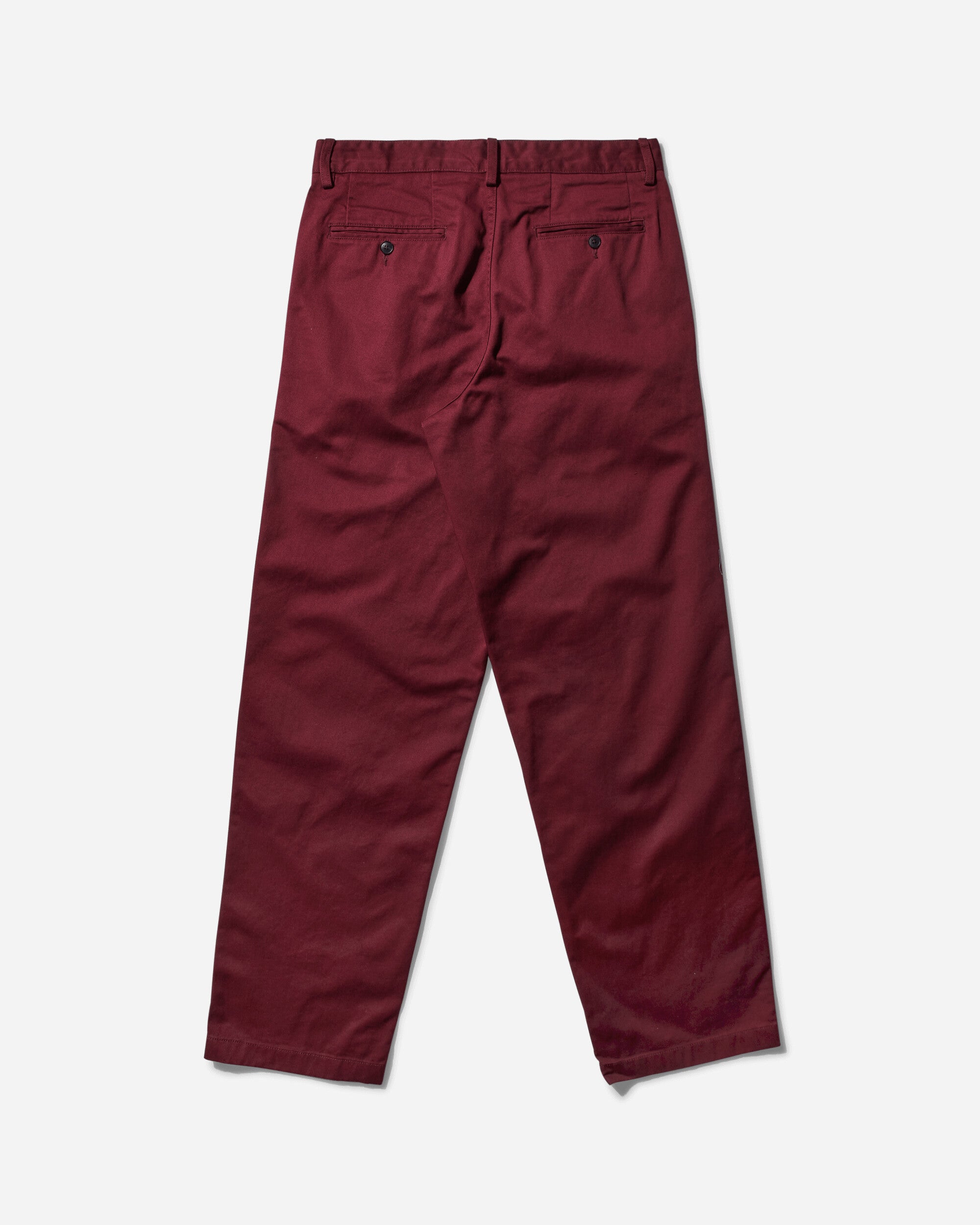 Noah Twill Double-Pleat Pant Wine Pants Trousers P113FW24 WNE