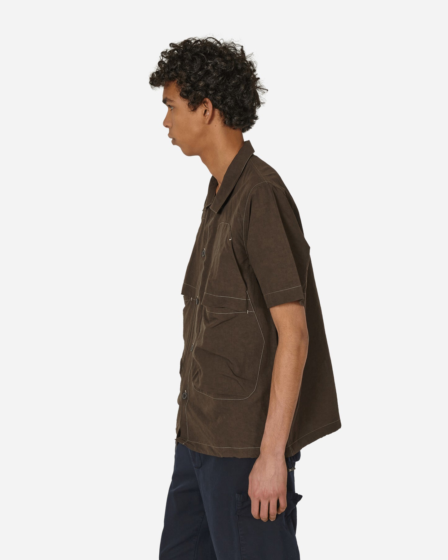 RANRA Glems Chocolate Brown Shirts Shortsleeve Shirt AMSS24SR04624685 685