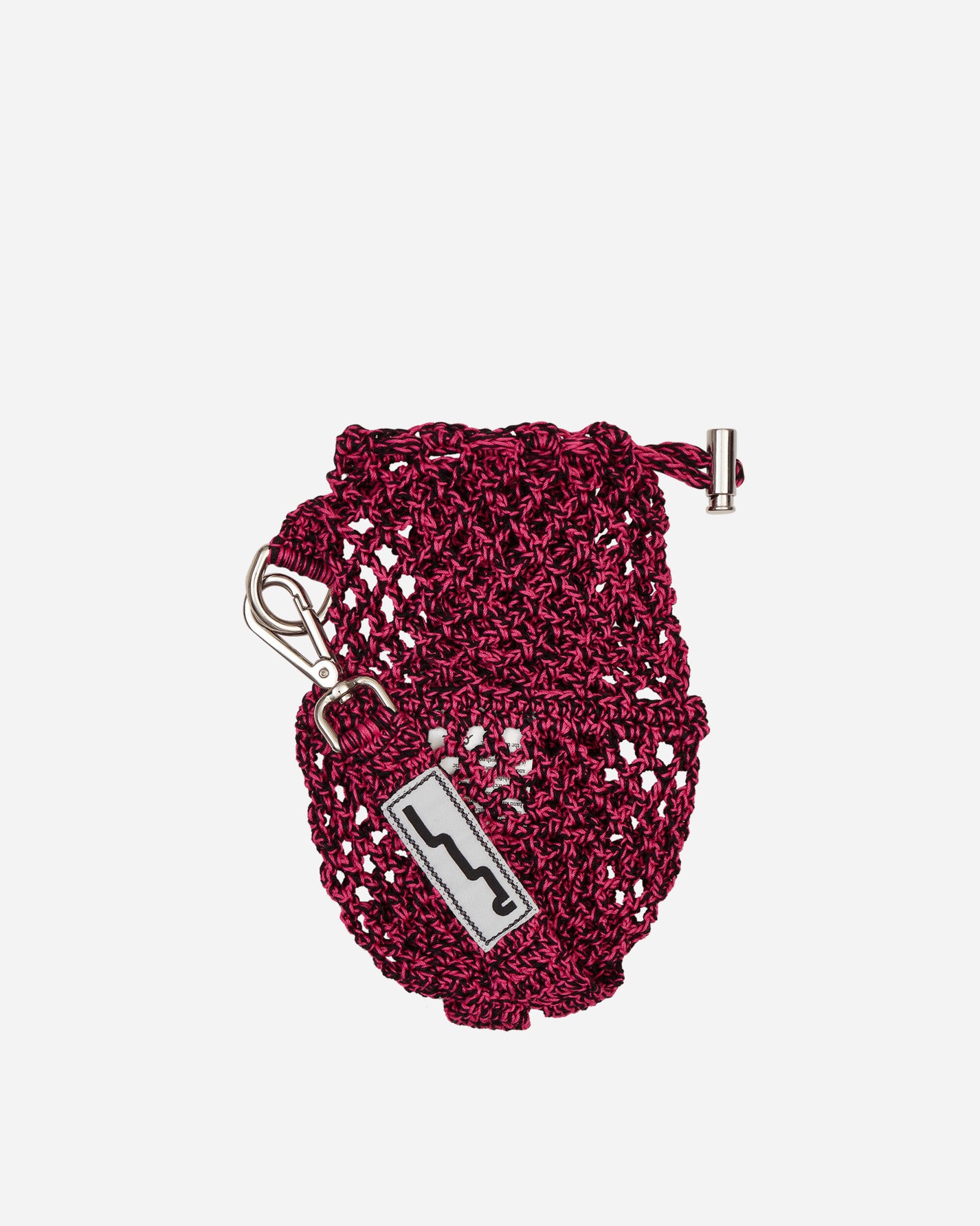 SSU Wmns Crochet Mesh Stitch Crossbody Bag Black Fucsia Bags and Backpacks Shoulder Bags SSUCROSSBODYBAG BLFU