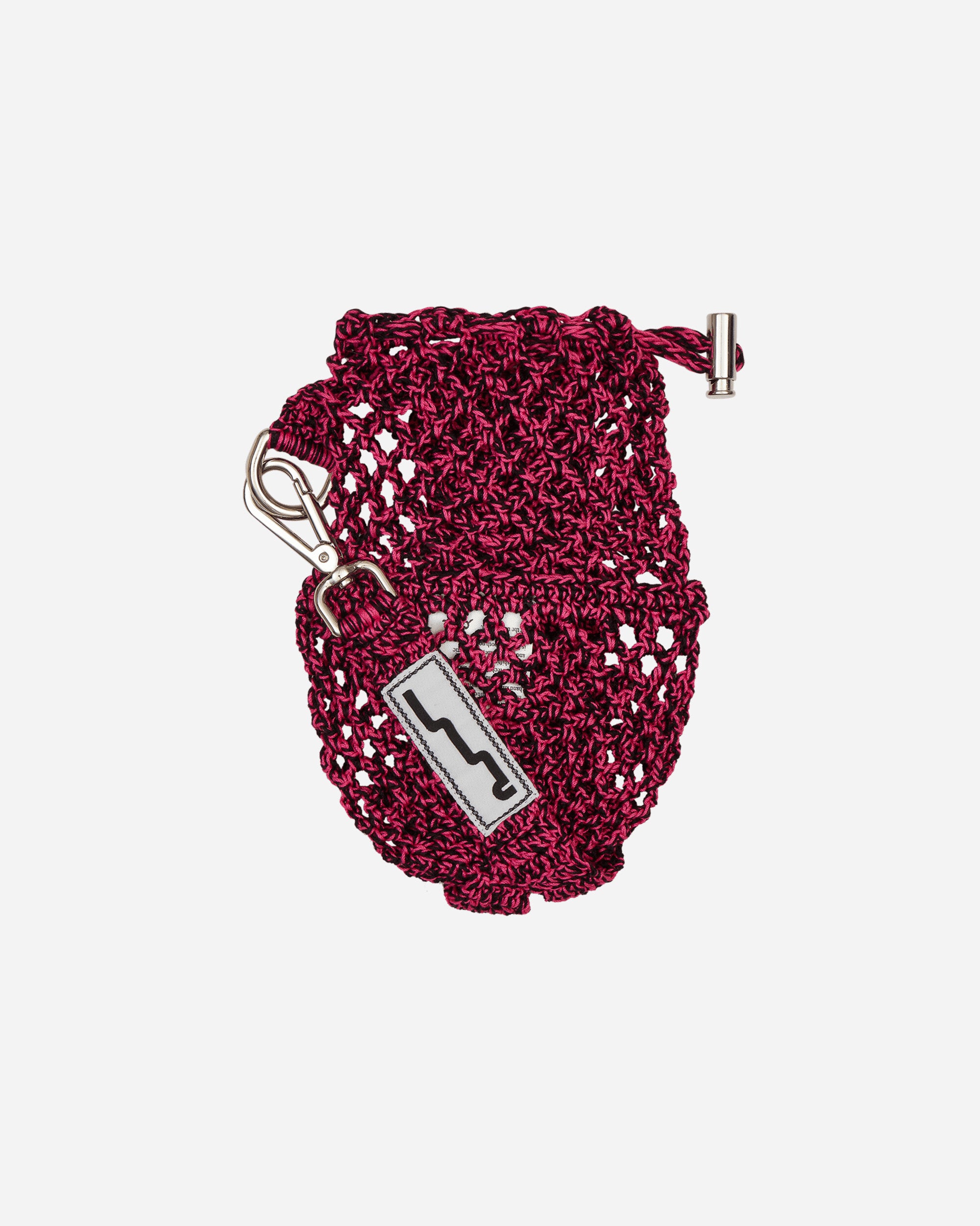 SSU Wmns Crochet Mesh Stitch Crossbody Bag Black Fucsia Bags and Backpacks Shoulder Bags SSUCROSSBODYBAG BLFU