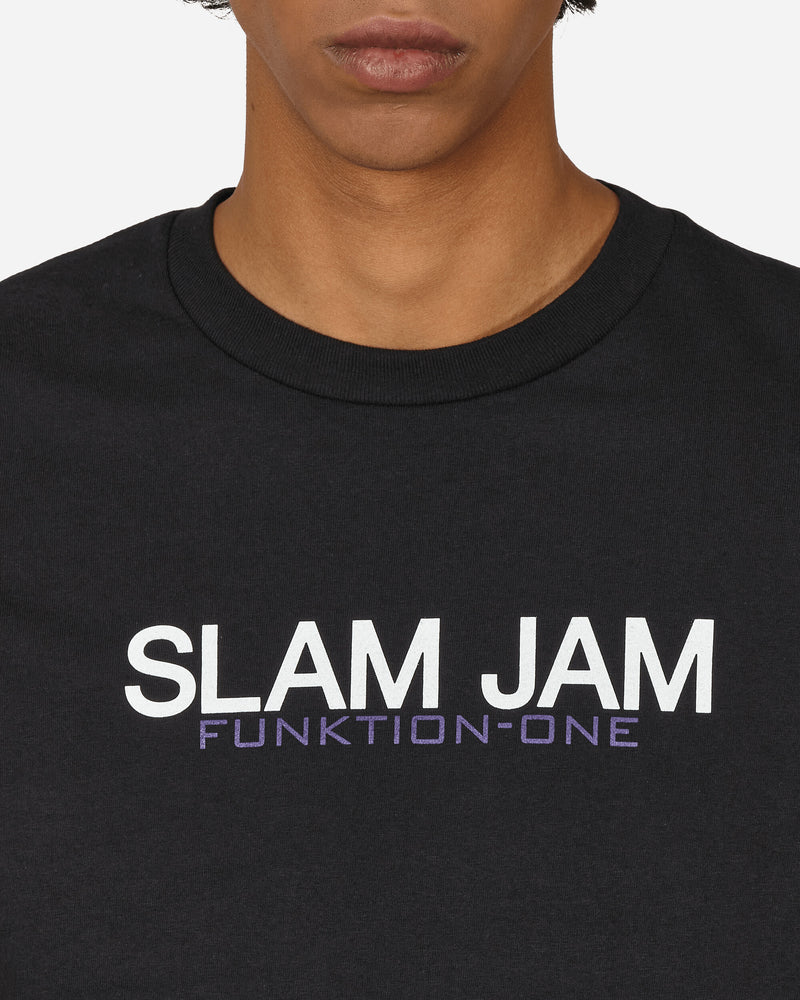 Slam Jam Slam Jam Funktion-One Tee Ss Black T-Shirts Top BBMW042FA09 BLK0001