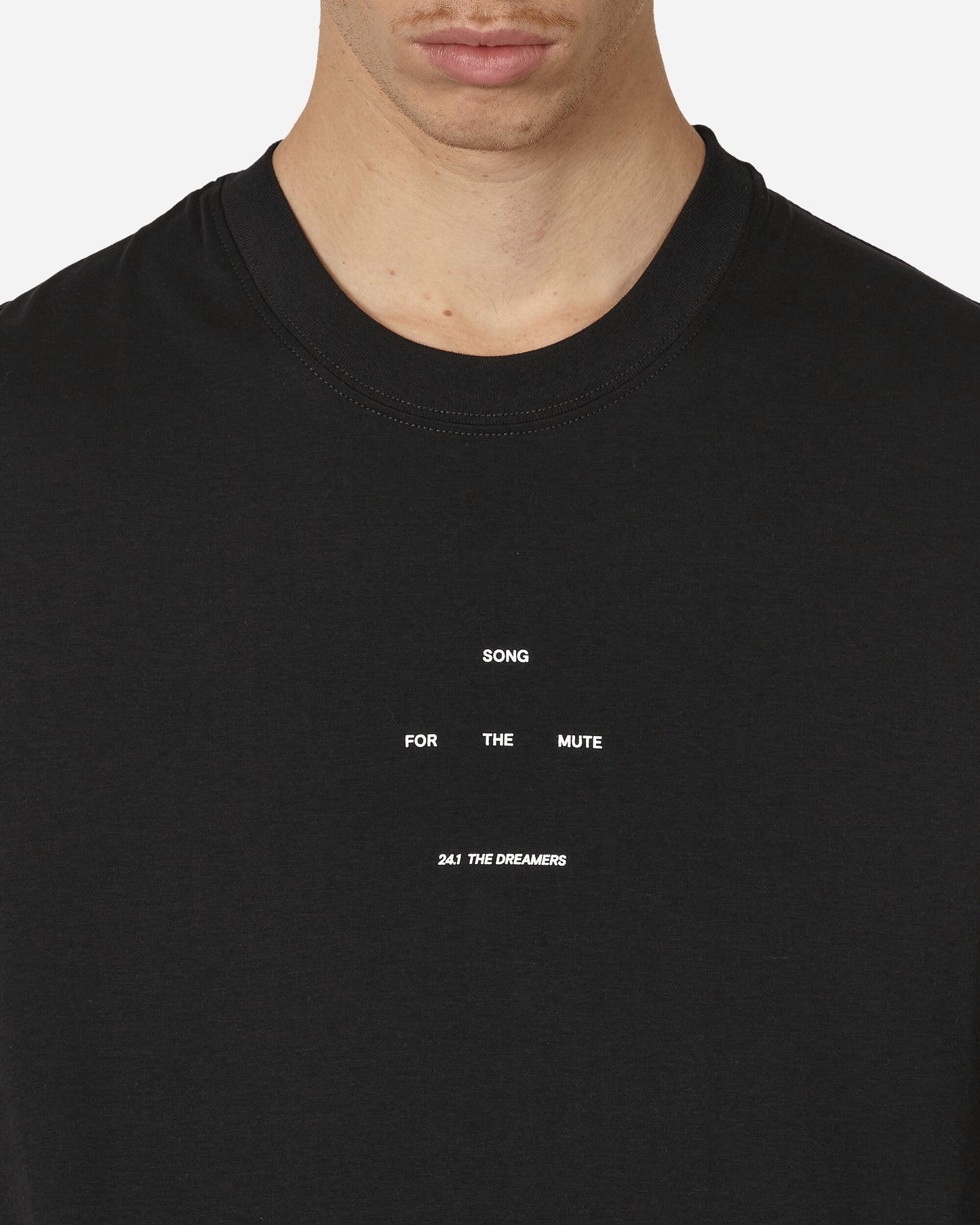Song for the Mute "Logo" Oversized Tee Black T-Shirts Shortsleeve 241-MTS018P1 LUXEBLK