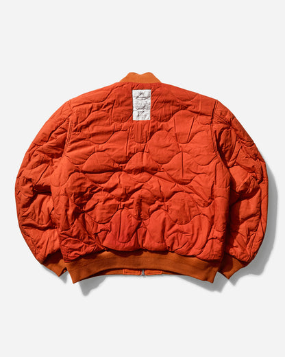 Stüssy Quilted Bomber Waxed Rust Coats and Jackets Bomber Jackets 115803SJ 0627