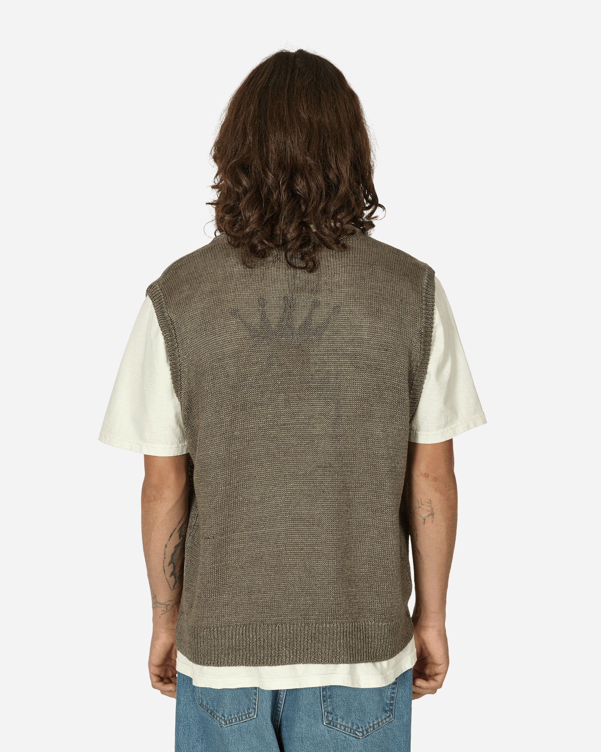 Stüssy Loose Knit Linen Vest Stone Knitwears Gilets 117234 1015