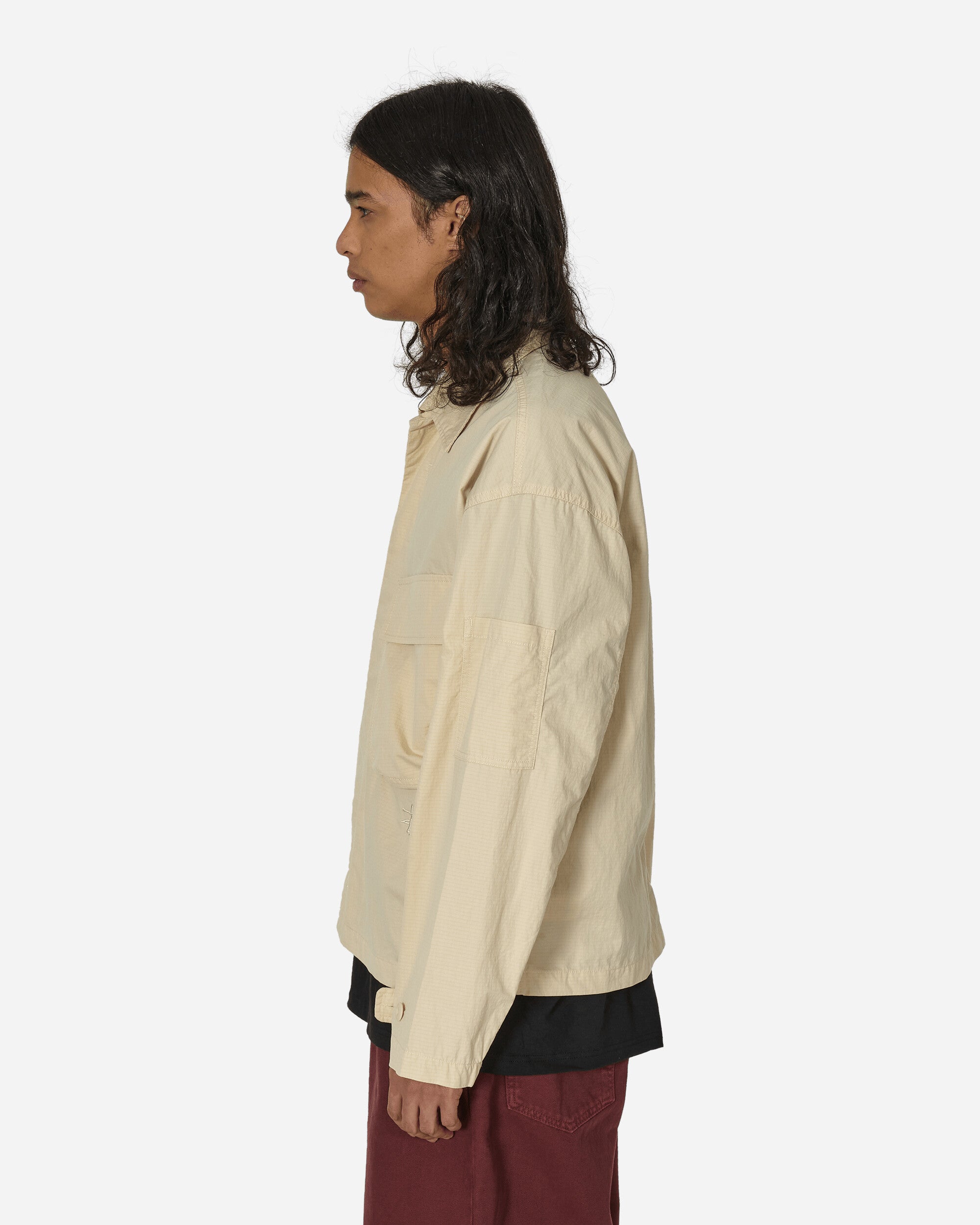 Stüssy Military Ls Overshirt Bone Shirts Overshirt 1110321 1207