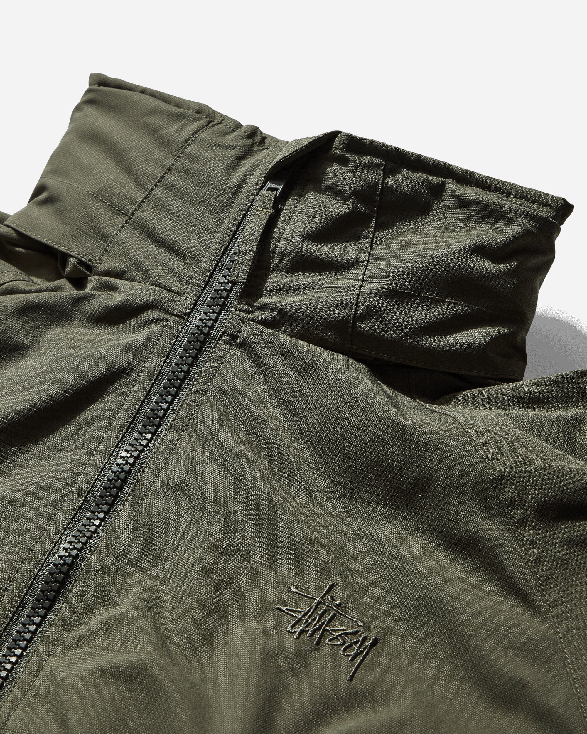 Stüssy Short Military Parka Pine Coats and Jackets Parka Jackets 115791 0460