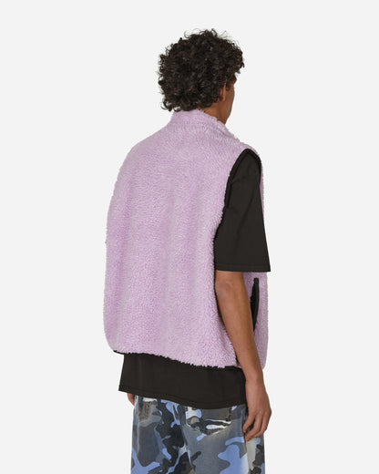 Stüssy Sherpa Reversible Vest Lavender Coats and Jackets Vests H118528 LAVE