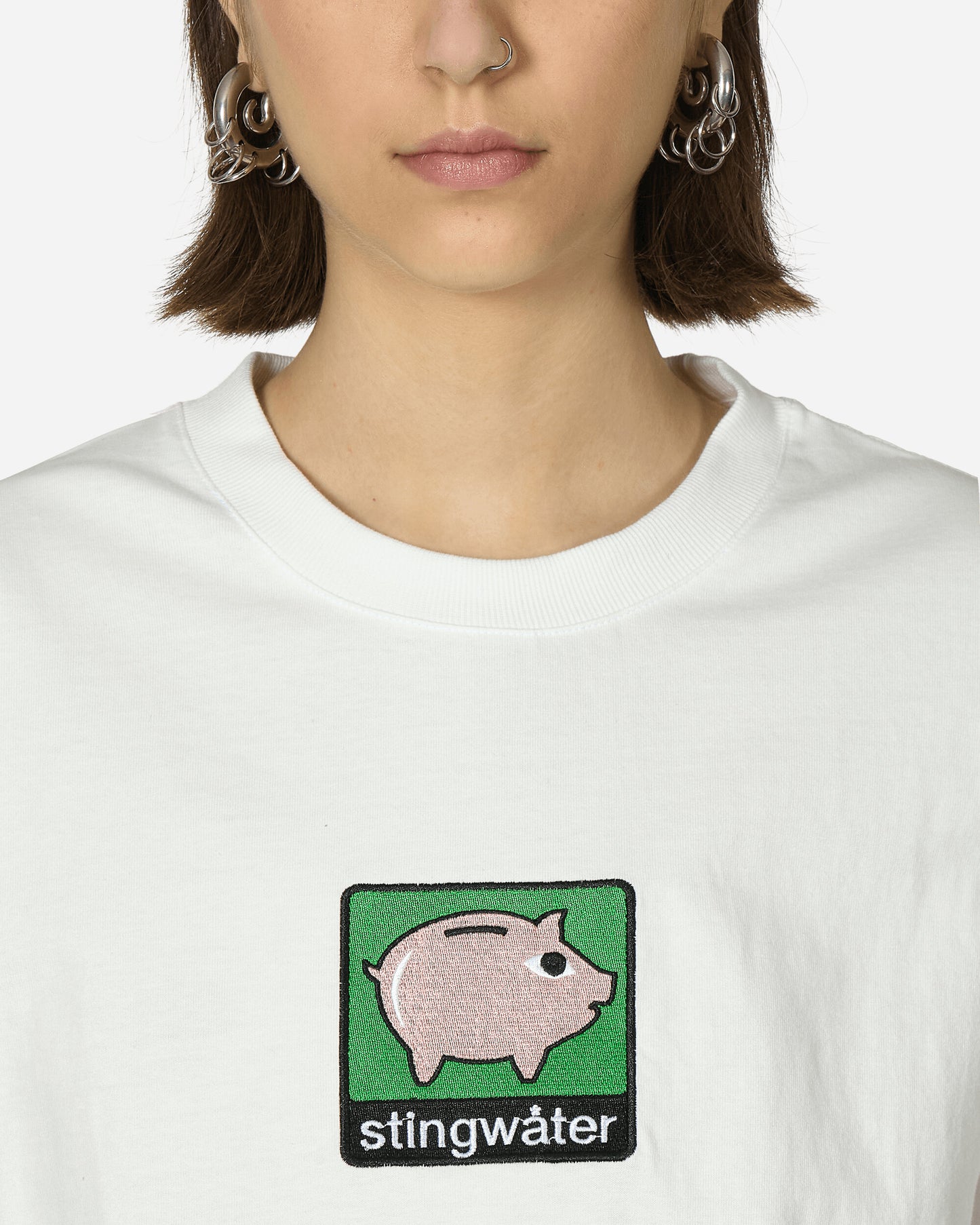 Stingwater Piggy Bank T-Shirt White T-Shirts Shortsleeve PIGGYTEE WHT