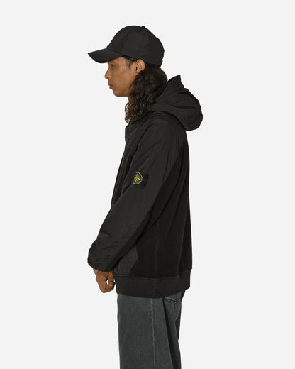 Stone Island Sherpa Hooded Sweatshirt Black Sweatshirts Fleece 811562653 V0029