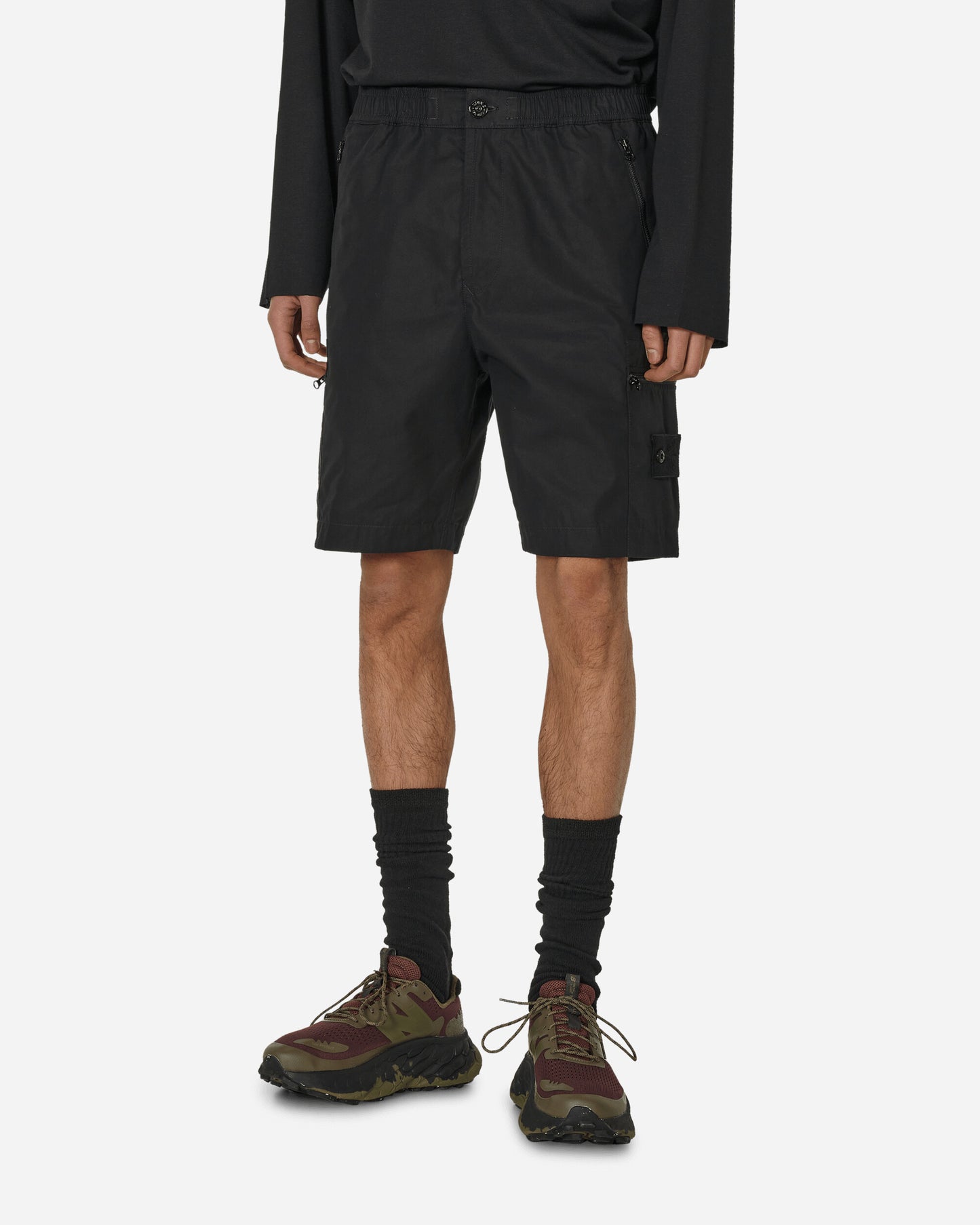 Stone Island Bermuda Comfort Ghost Black Shorts Short 8015L07F1 V0029