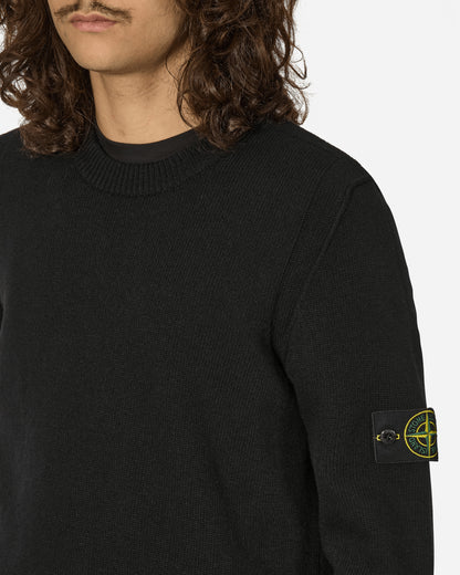 Stone Island Cotton Knit Sweater Black Knitwears Sweaters 8115508A3 A0029