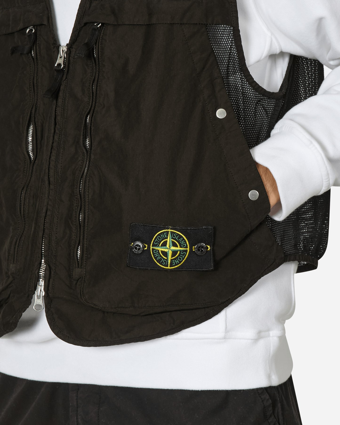 Stone Island David Vest Black Coats and Jackets Vests 8115G03M3 V0029