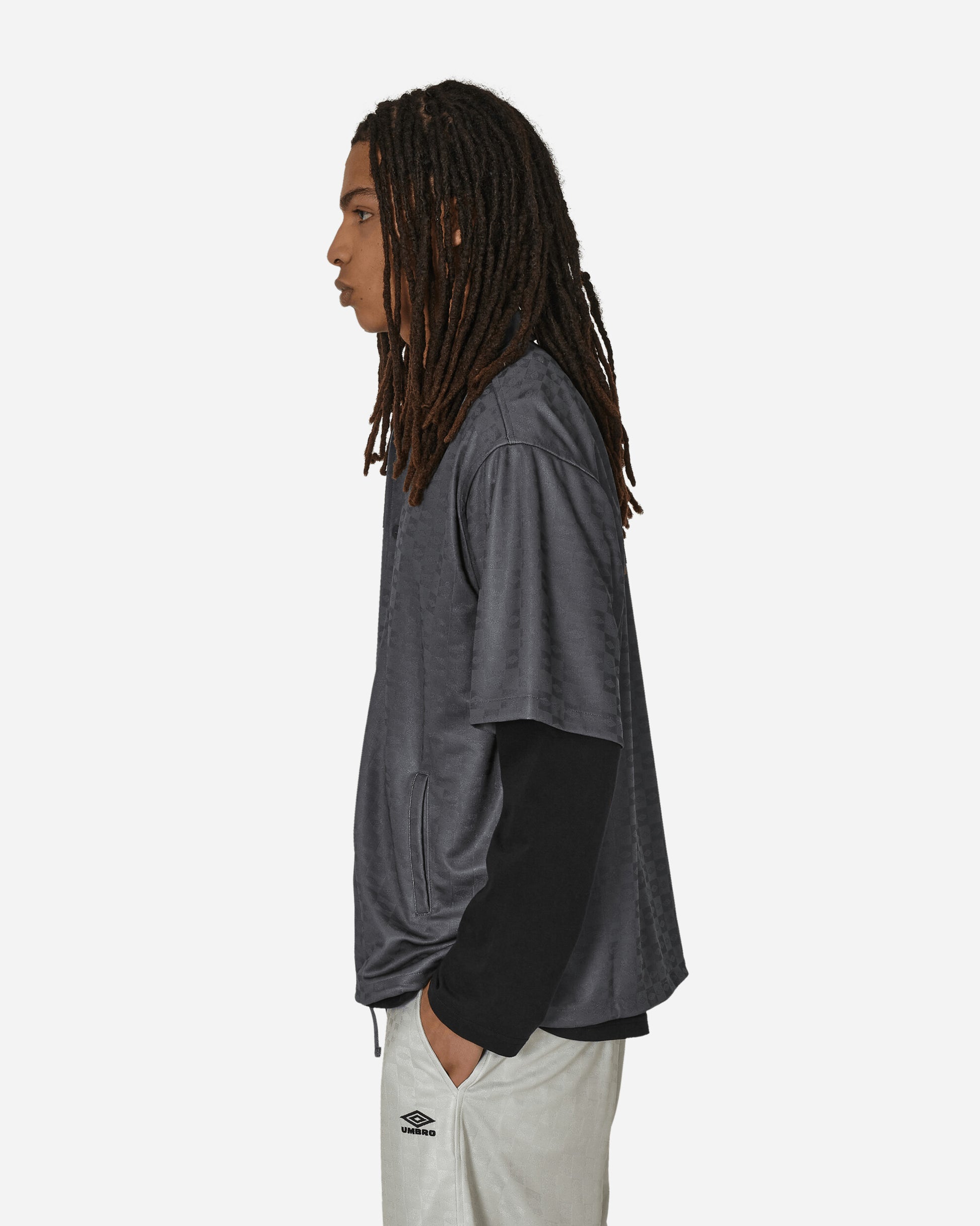 Umbro Shirt Jacquard Dark Shadow Shirts Shortsleeve Shirt UBMW040FA25 BLK0014