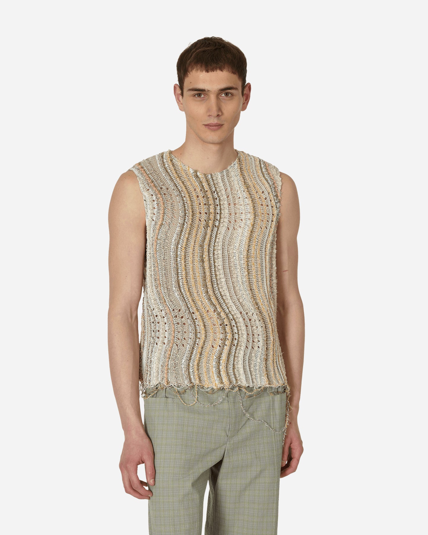 Vitelli Peacock Tank Top Peacock Desert Knitwears Gilets D31-F0SMT 1