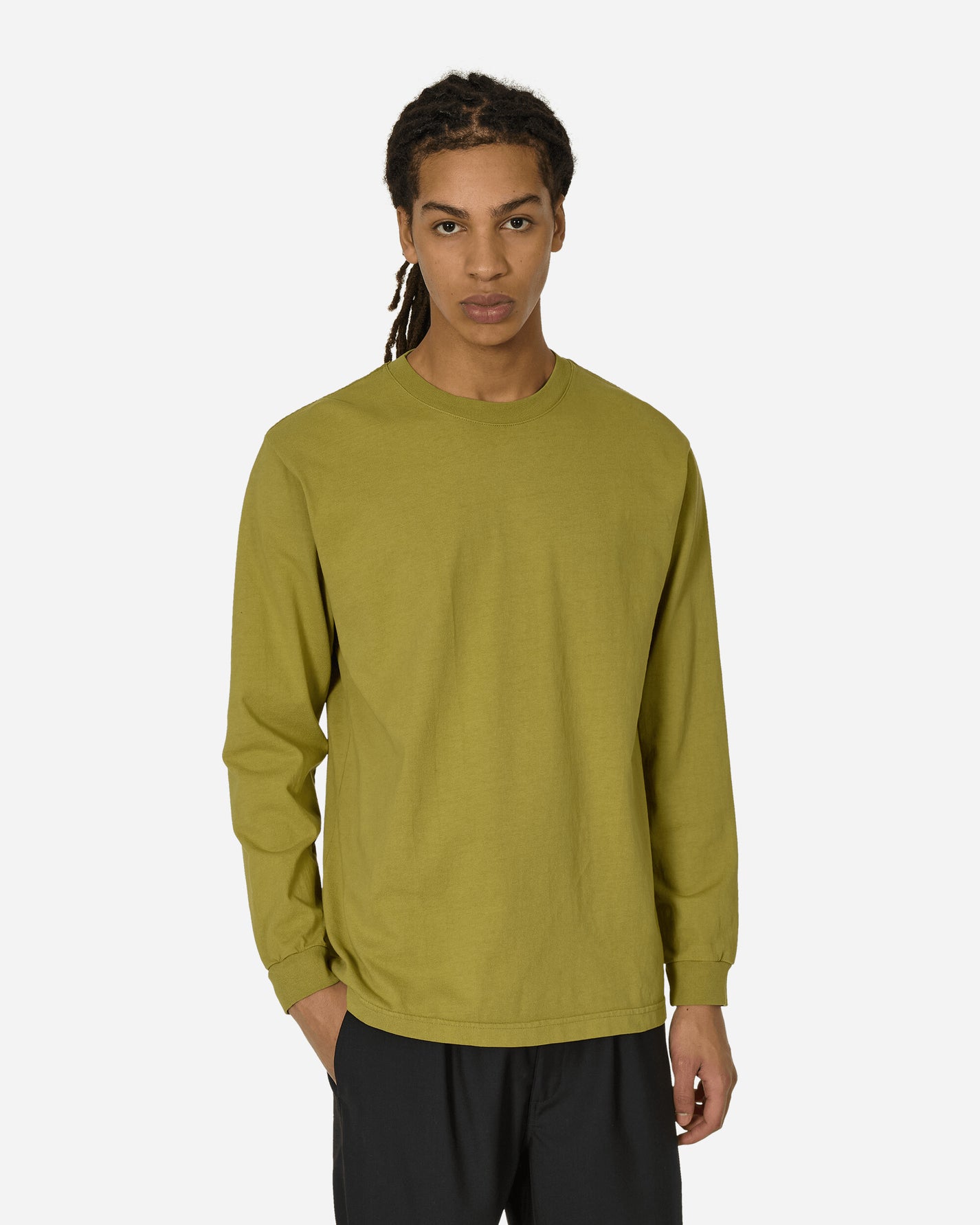 WESTERN HYDRODYNAMIC RESEARCH Worker L/S Tee Green Olive T-Shirts Longsleeve MWHR24SPSU8002 GREENOLIVE