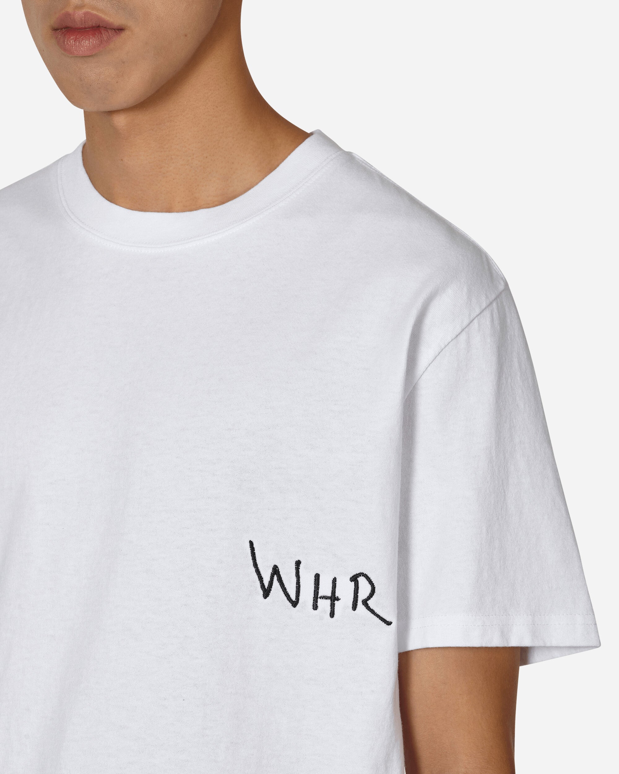 WESTERN HYDRODYNAMIC RESEARCH Embroidery S/S Tee White T-Shirts Shortsleeve MWHR23FW8002-M WHITE