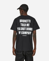 Youth Club Brunetti Tee/Black Black T-Shirts Shortsleeve BRUNETTI-SST BLACK