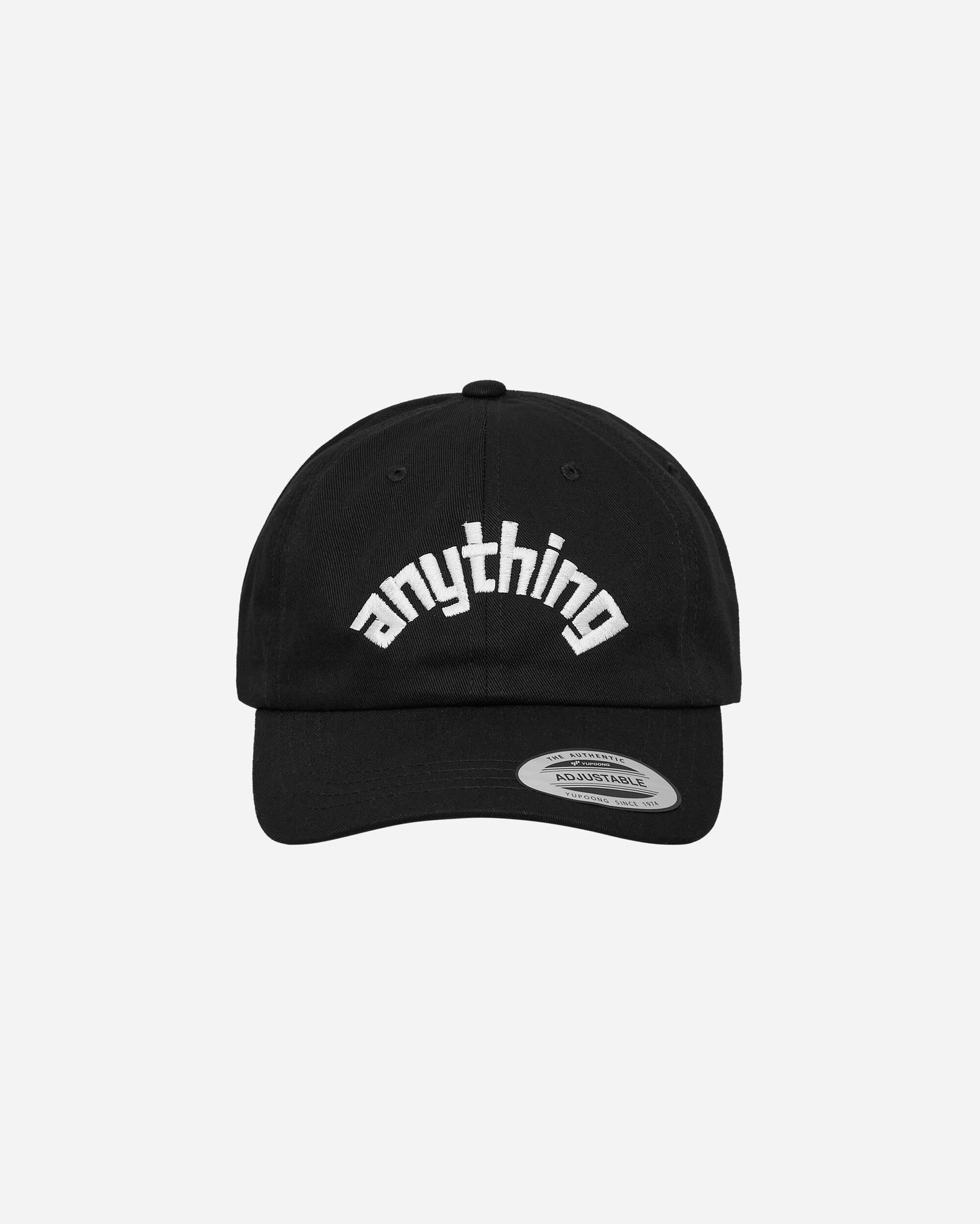 aNYthing Curved Logo Dad Hat Black Hats Caps ANY-102 BK