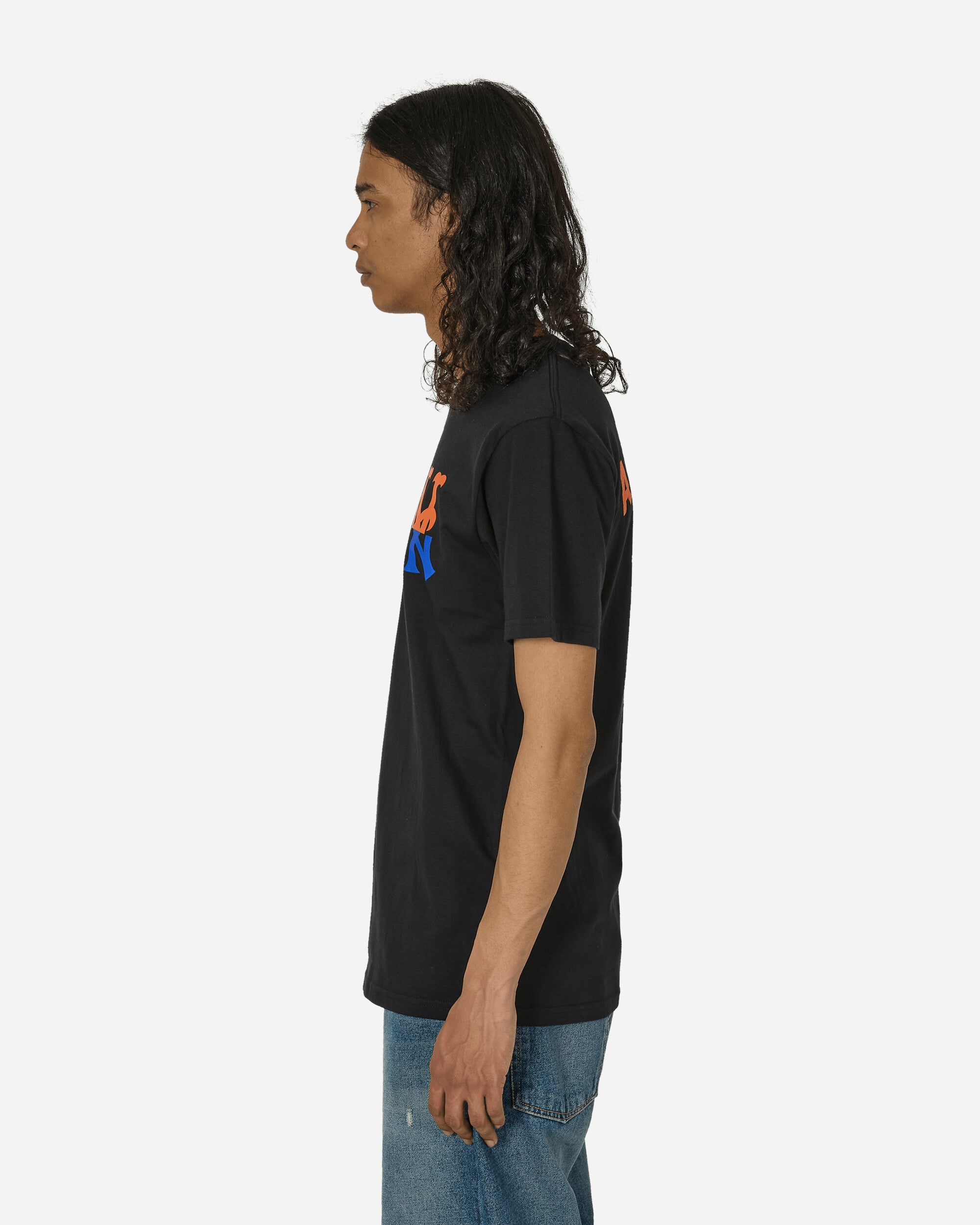 aNYthing Mets Logo T-Shirt Black T-Shirts Shortsleeve ANY-065 BK