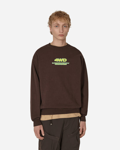 4 Worth Doing Experimental Studio Crew Chocolate Sweatshirts Crewneck 4WDF22C1 CHOCOLATE