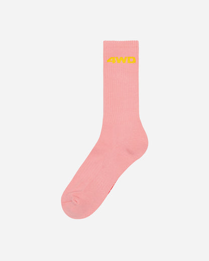 4 Worth Doing 4Wd Logo Socks Pink Underwear Socks 4WDSS23SC1 PINK